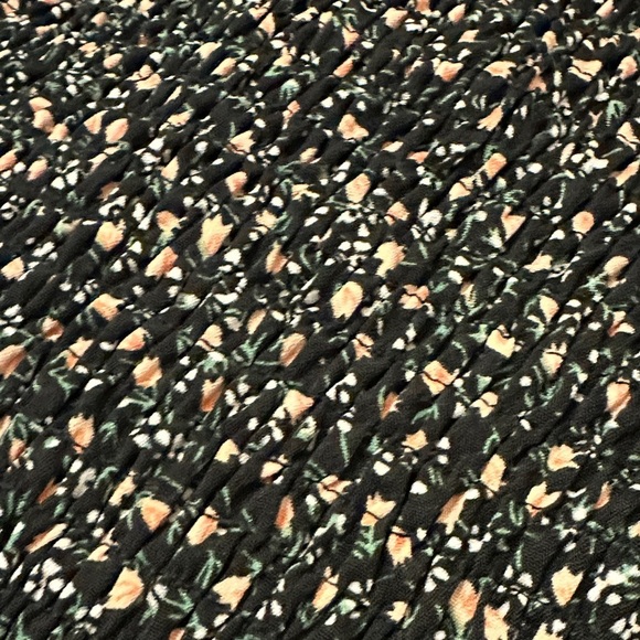 Zenobia Black and Pink Floral Mini Dress - Picture 5 of 7